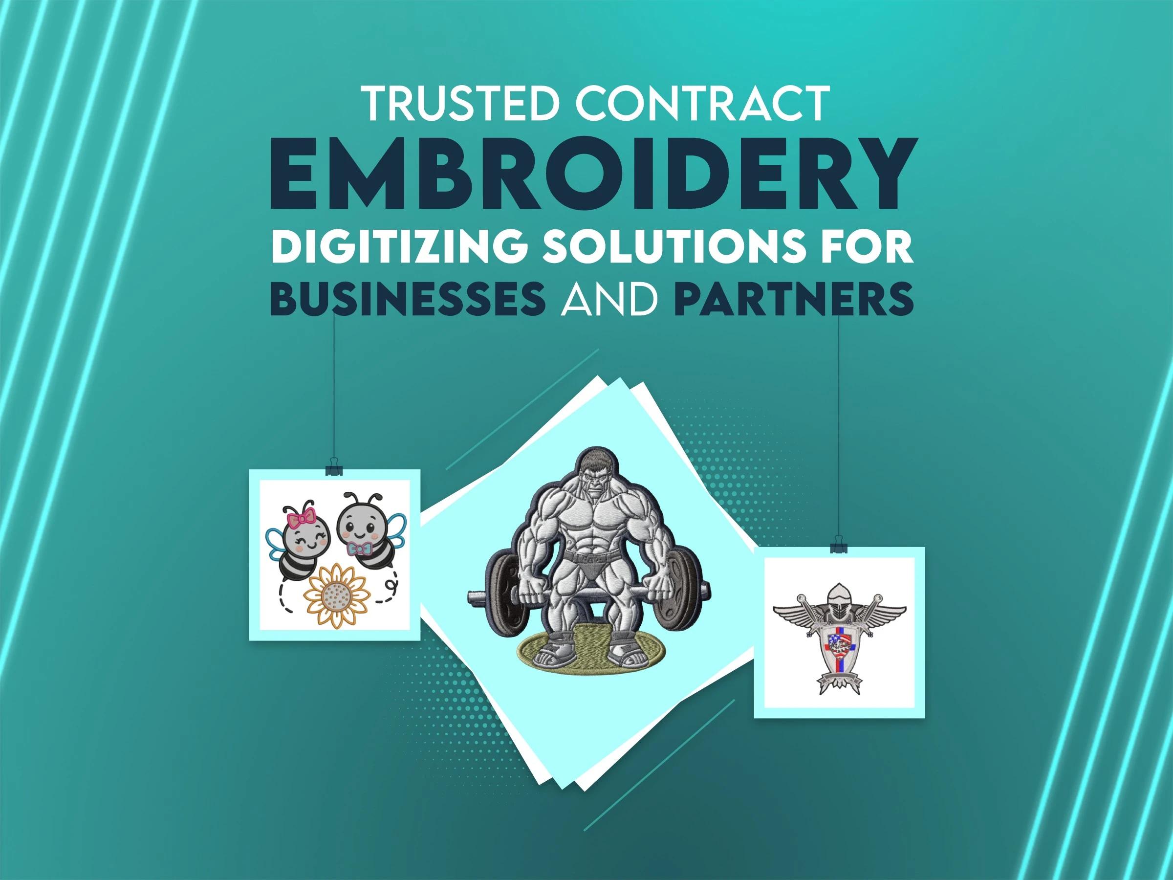 Trusted Contract Embroidery Digitizing Solutions for Businesses and Partners