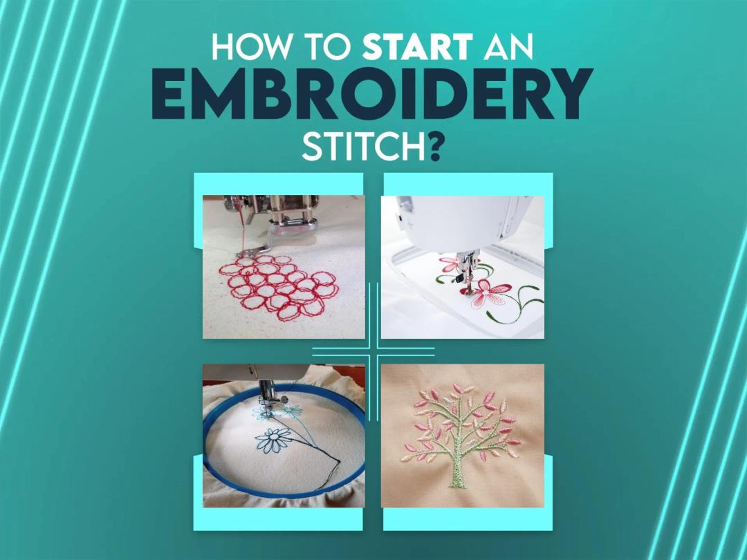 how to start an embroidery stitch