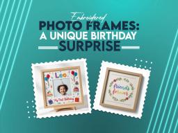 Embroidered Photo Frames