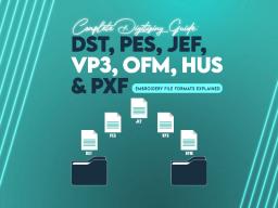 Complete Digitizing Guide: DST, PES, JEF, VP3, OFM, HUS & PXF Embroidery File Formats Explained
