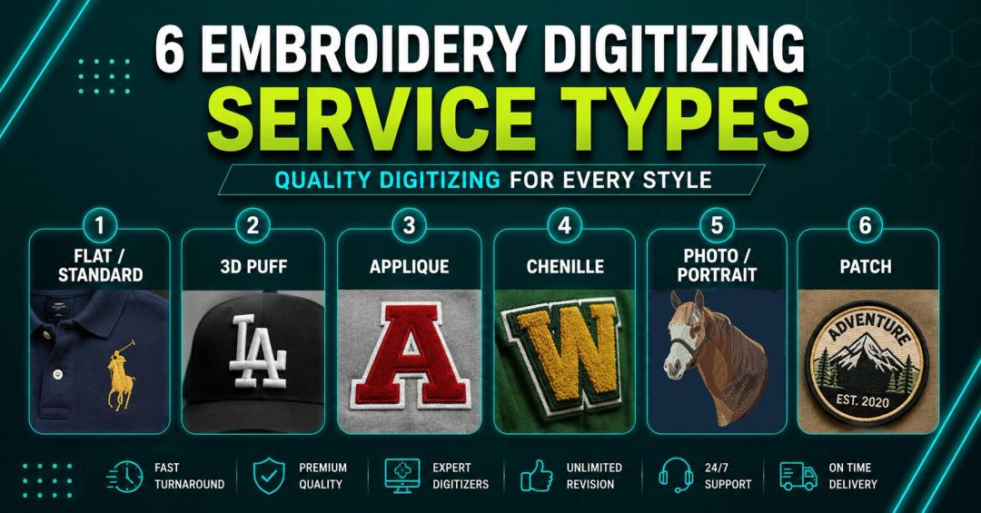 Embroidery Digitizing Services: Which Type Do You Need?